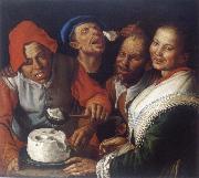 CAMPI, Vincenzo The Ricotta-eaters painting